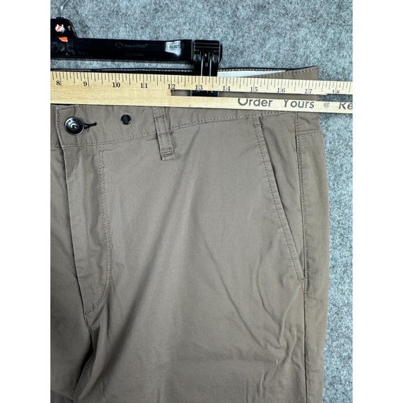 Rag & Bone Pants Men's 34 (Fits 34 x 31) Brown Fit 2 Slim Nylon Blend - Picture 8 of 11